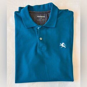 Men’s Express Polo Shirt Size Small Teal